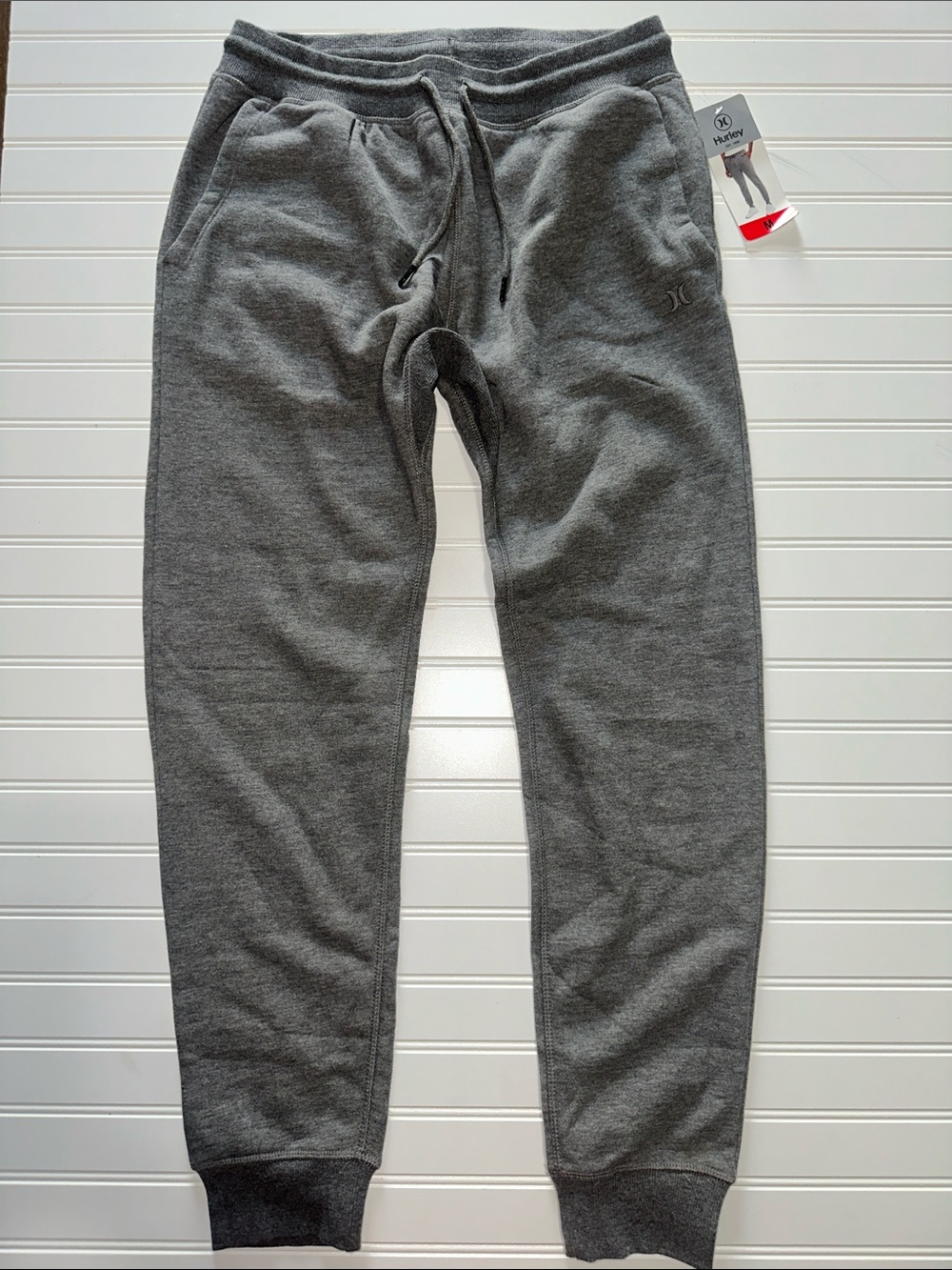 Hurley Fleece Jogger Sweatpants Gray Men’s Medium NWT Drawstring Athletic